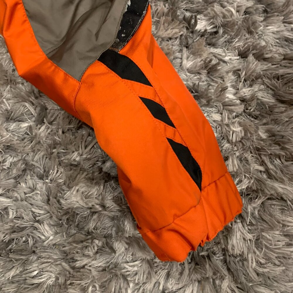 Spyder Ski/Snowboard Jacket LG Waterproof Insulated Orange/Grey - Picture 6 of 7